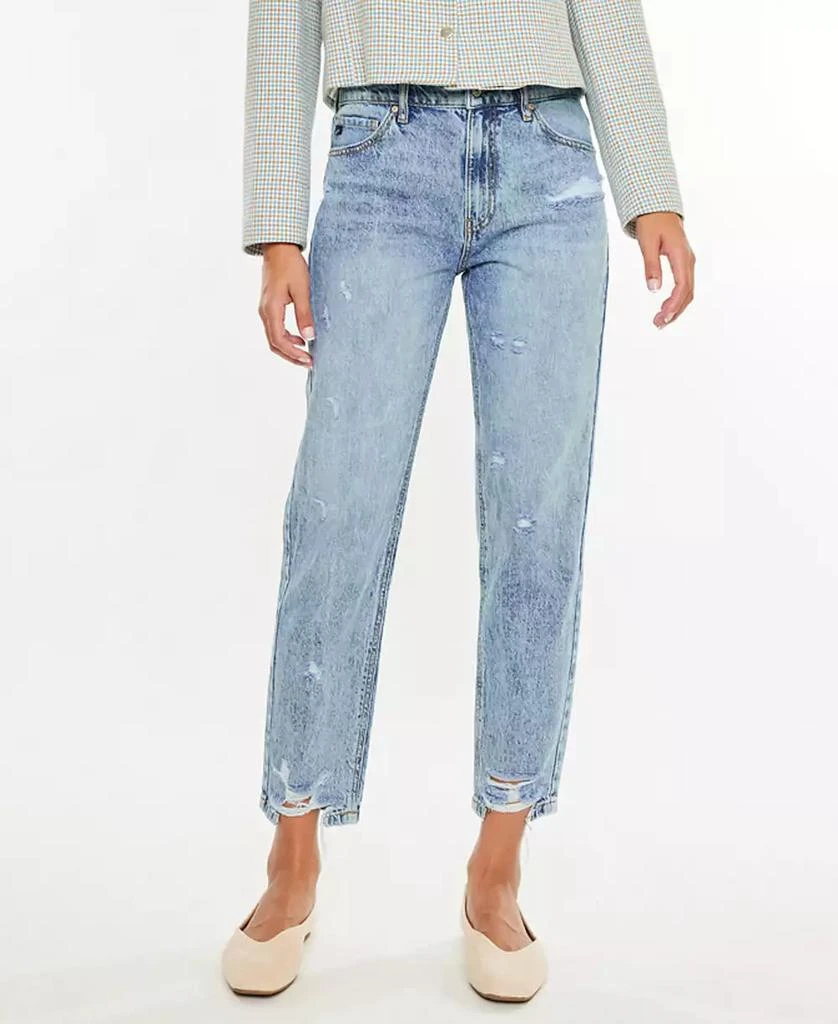 Kancan Women's Ankle Mom High Rise Jeans 3