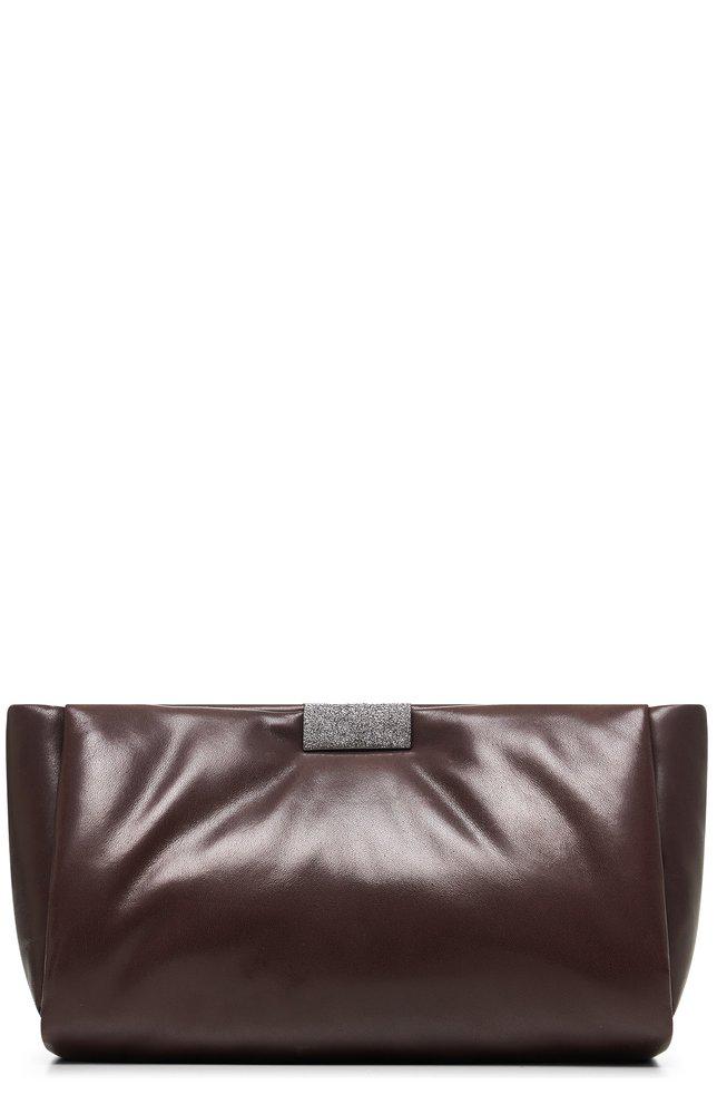 Brunello Cucinelli Brunello Cucinelli Shimmering Detailed Clutch Bag