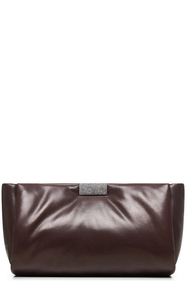 Brunello Cucinelli Brunello Cucinelli Shimmering Detailed Clutch Bag 1