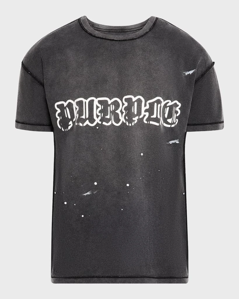 PURPLE Men's Inside-Out Faded T-Shirt 1