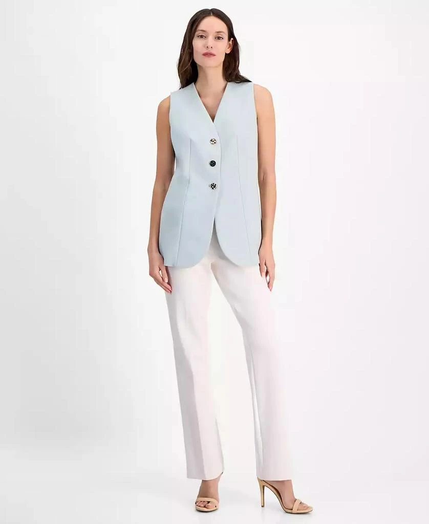 Anne Klein Women's Stretch Sleeveless V-Neck Vest 2