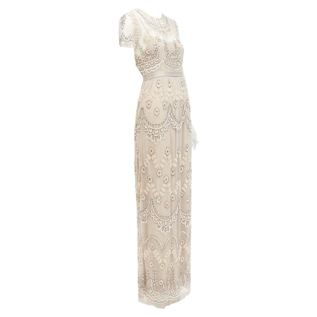 Needle & Thread Sequins Beads Embellished Overlay Long Gown 3