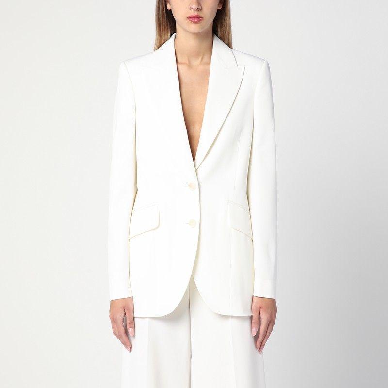 ジャケット Stella Mccartney Ivory Wool Single-Breasted Jacket Stella McCartney Ivory wool single-breasted jacket | TheDoubleF