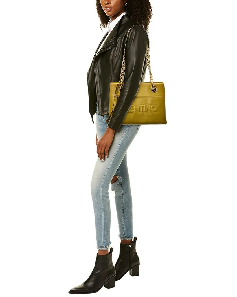 Mario Valentino Kali Embossed Leather Shoulder Bag 4