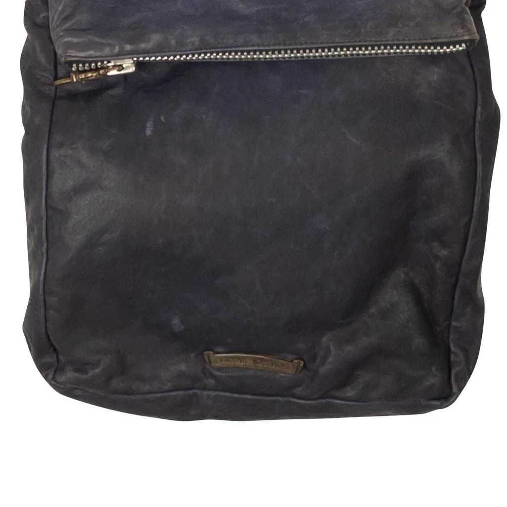 Chrome Hearts Leather Messenger Bag - Navy Blue 3