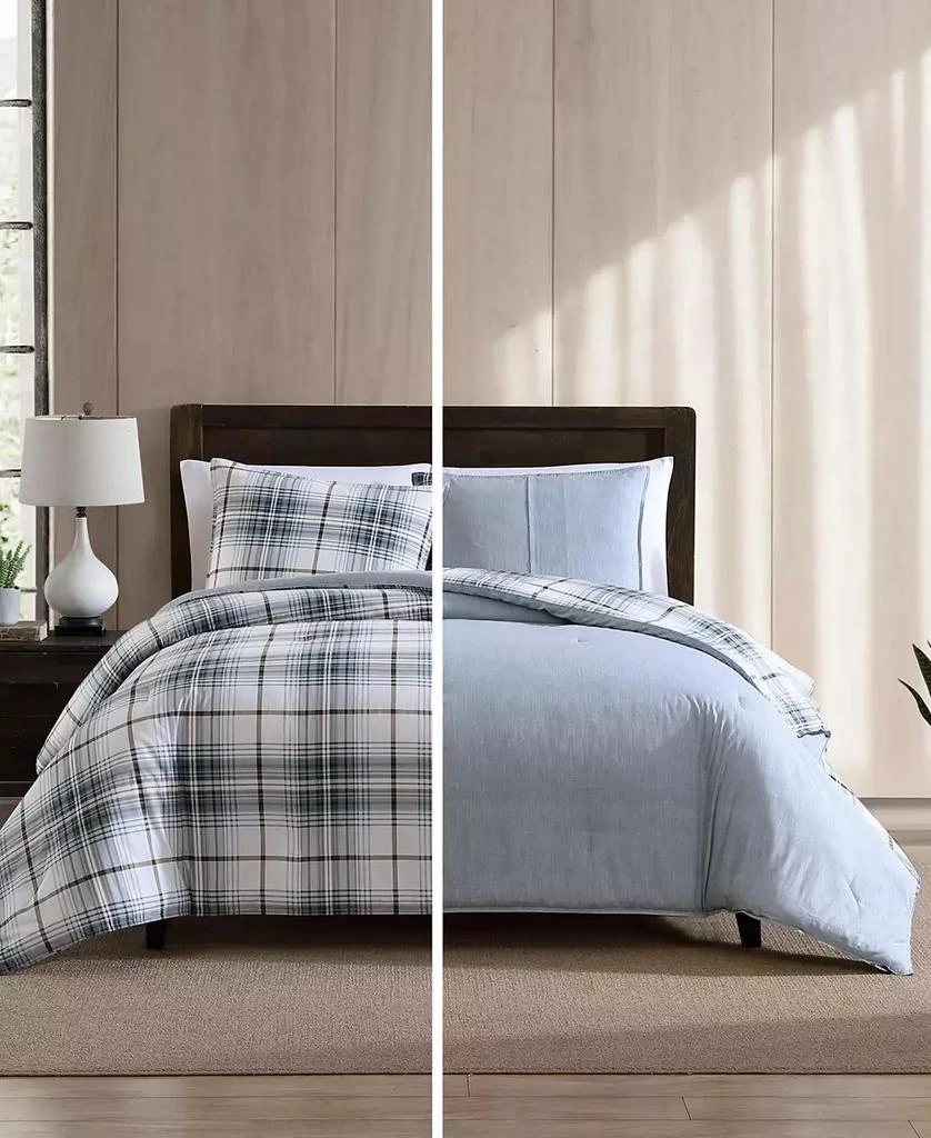 Eddie Bauer Alder Plaid Reversible 2 Piece Comforter Set 8