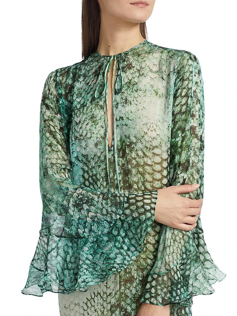 Silvia Tcherassi Aries Silk Kaftan Dress 6