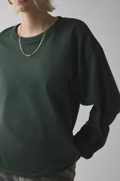 Urban Renewal ReMADE By UO Boxy Cropped Long Sleeve Tee 4