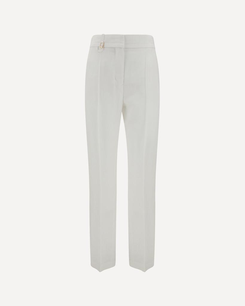 パンツ JACQUEMUS SS25 LE PANTALON CALISSON (251PA1271541 990) JACQUEMUS W: Le Pantalon Calisson (Black) | DSMG E-SHOP