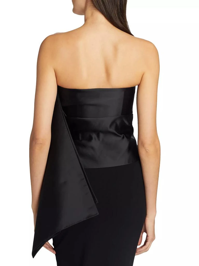 The Row Nana Strapless Draped Crop Top 5