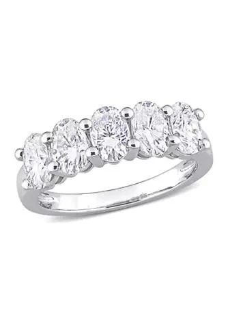 Belk
Co. 2.5 ct. t.w. Created Moissanite Oval Cut Semi Eternity Band in 10k White Gold
