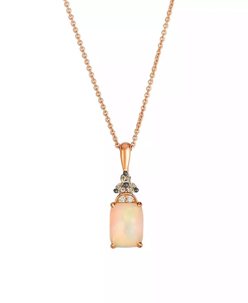 Le Vian Opal (0.75 ct. t.w.), Vanilla and Chocolate Diamond Pendant Necklace (0.08 ct. t.w.) in 14k Strawberry Gold 1