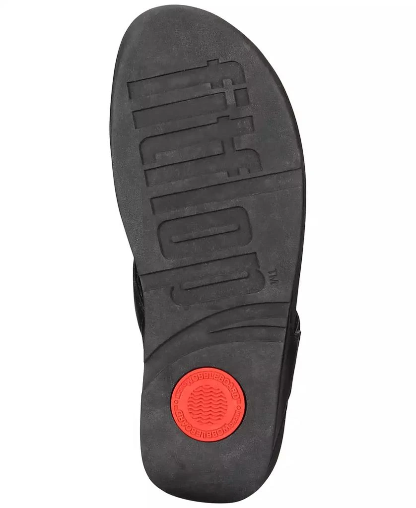 FitFlop Women's Lulu Leather Toe-Thongs Sandals 5