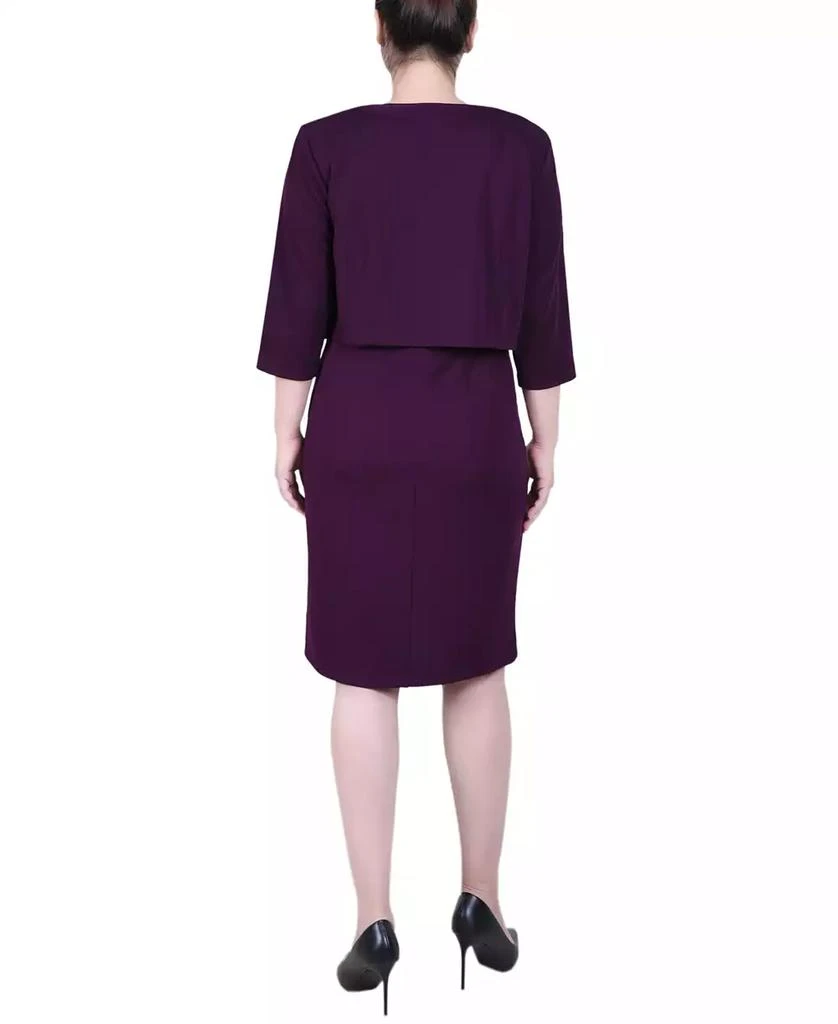 NY Collection Petite Two Piece Jacket and Dress Set 6