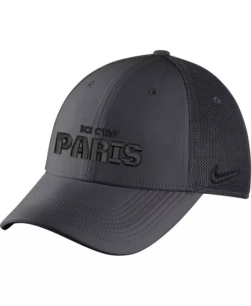 NIKE Men's Anthracite Paris Saint-Germain Legacy91 Aerobill Performance Flex Hat