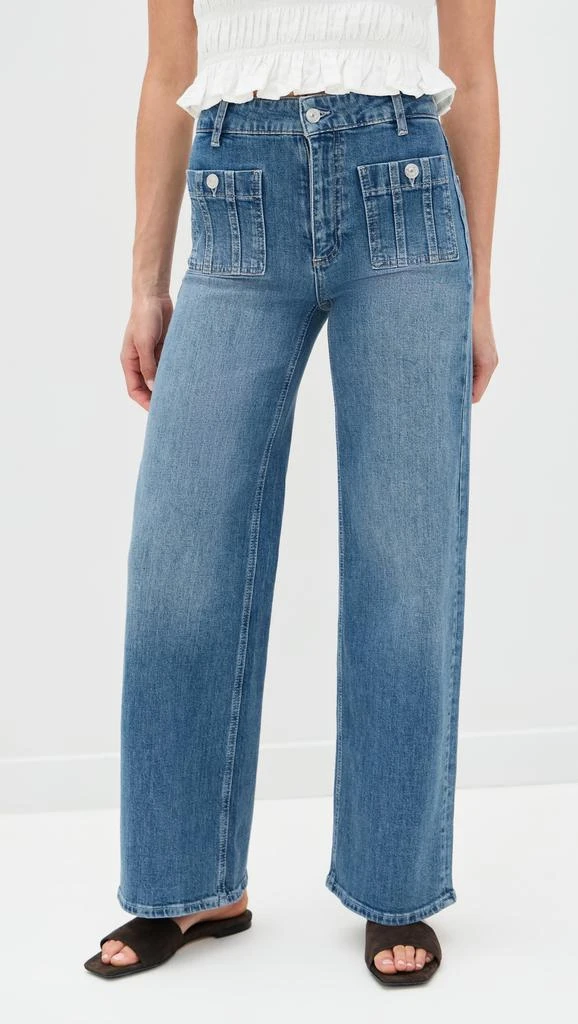 Paige Anessa Seamed Patch Pockets Jeans 6