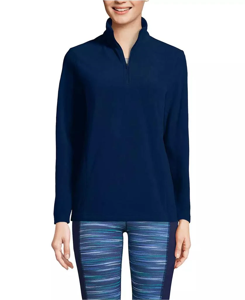 Lands' End Women's Anyweather Fleece Quarter Zip Pullover 1