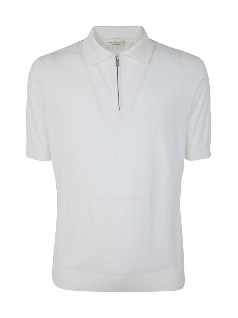 Filippo De Laurentiis Filippo De Laurentiis Short Sleeve Zipper Polo Clothing