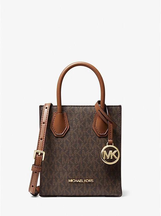 Michael Kors Mercer Extra-Small Logo and Leather Crossbody Bag 1