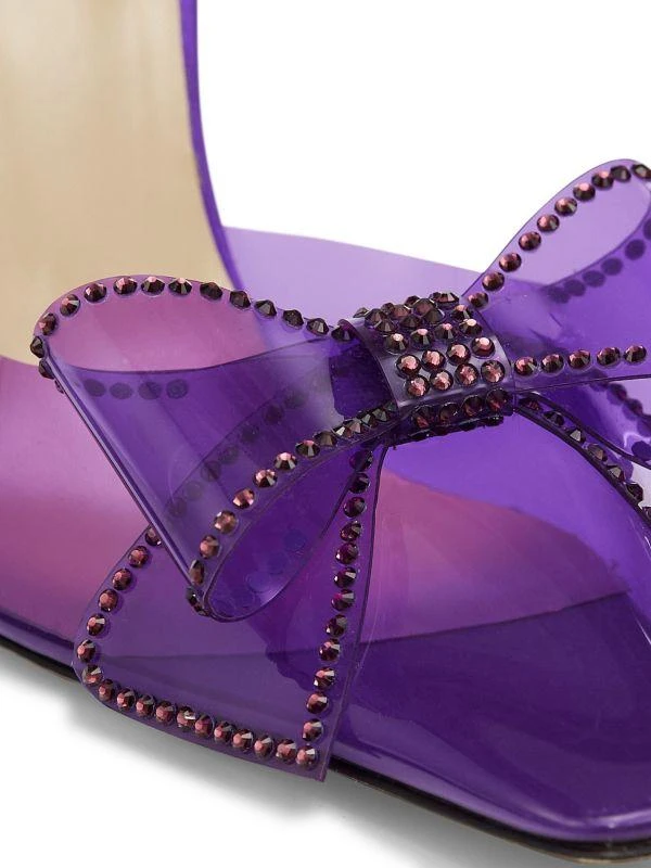 Nalebe Dimante Crystal-Embellished PVC Mules 6