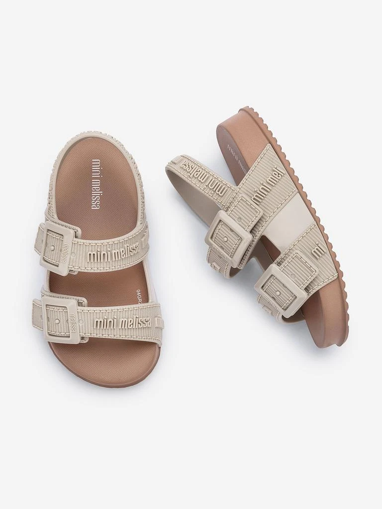 Mini Melissa Mini Melissa Girls Cozy M Lover Sandals in Beige 4