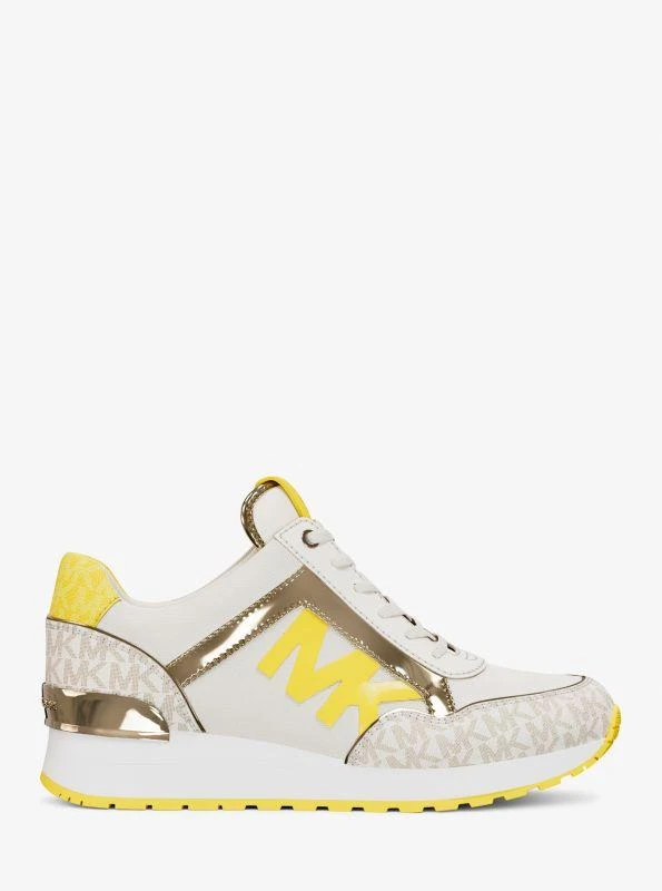 michael_kors Maddy Two-Tone Logo Trainer 2