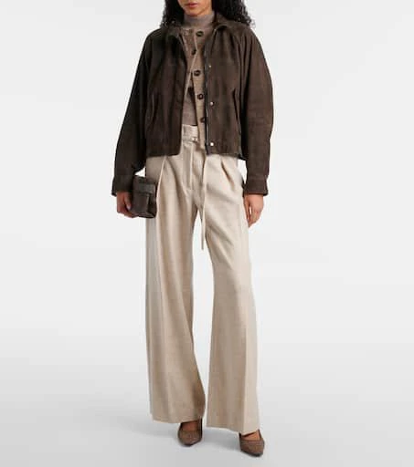 Brunello Cucinelli Embellished suede pumps 3