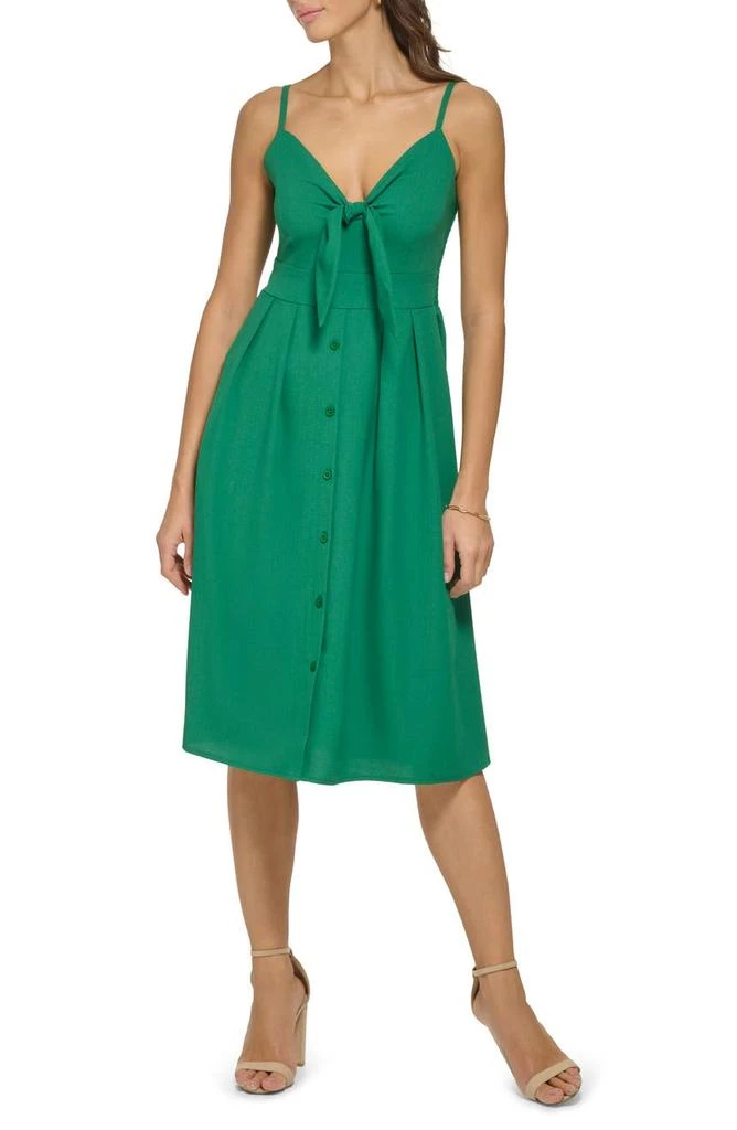 Kensie Spaghetti Strap Midi Dress 1