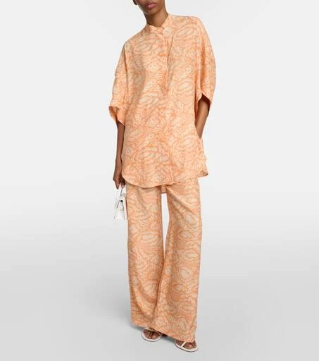 Stella McCartney Mid-rise silk pants 2