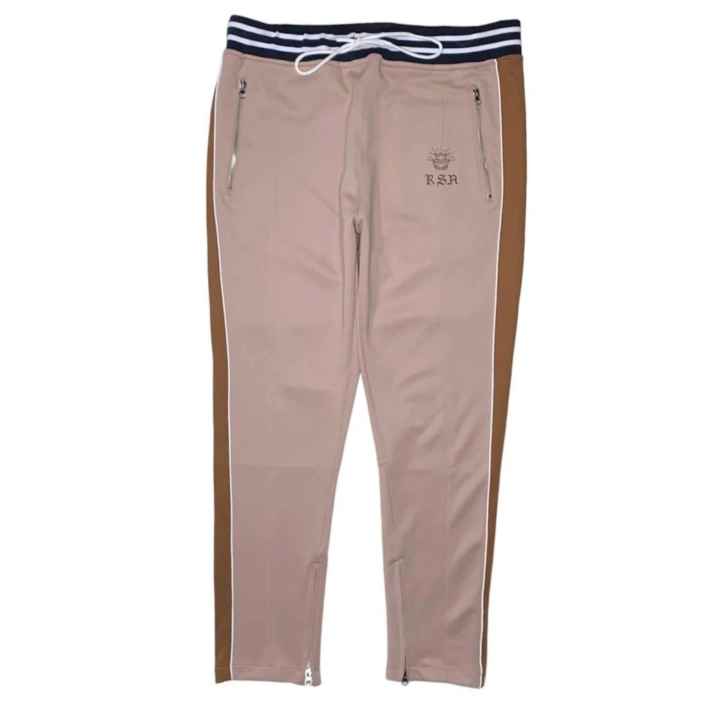 Reason Men's Striped Track Pant In Brown 1