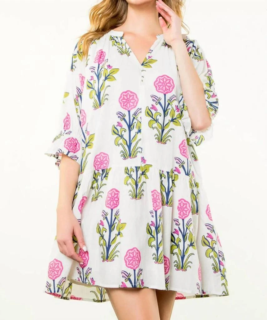 THML Thml - Short Sleeve Flower Print Dress 2