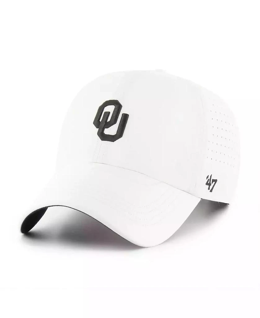 47 Brand Men's White Oklahoma Sooners Forward Vent MVP Adjustable Hat 1