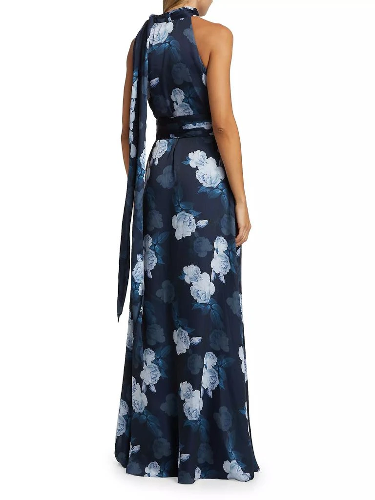 Sachin & Babi Kayla Floral Halter Maxi Cocktail Dress 5