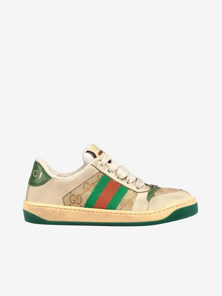 Gucci Kids GUCCI Kids Leather Screener Trainers 1