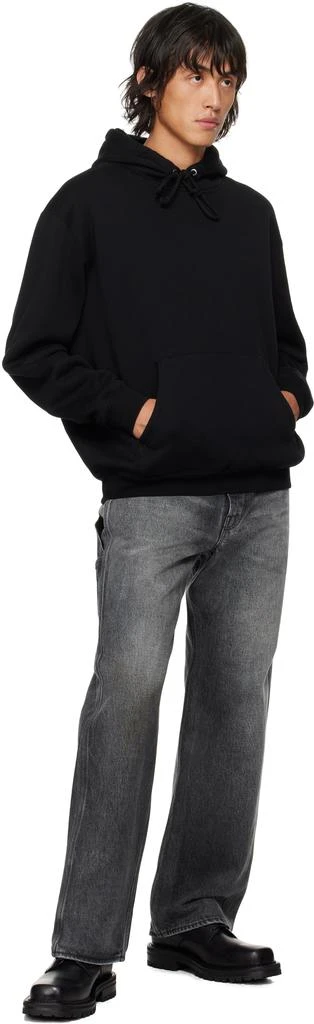AURALEE Black Smooth Soft Sweat Hoodie 4