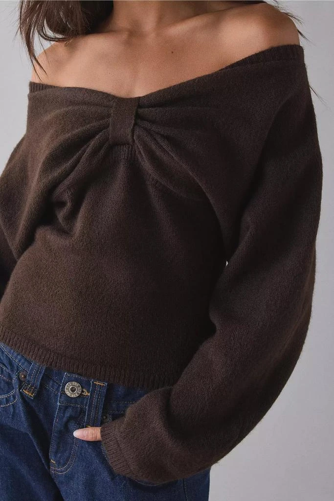 Motel Motel Sikuna Bow Off-The-Shoulder Sweater 5