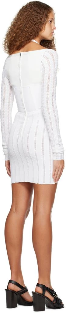 Dion Lee White Snakeskin Column Minidress 3