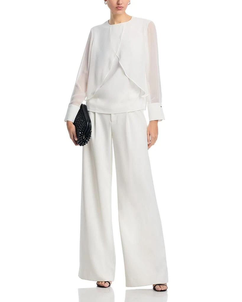 Misook Chiffon Overlay Blouse 2