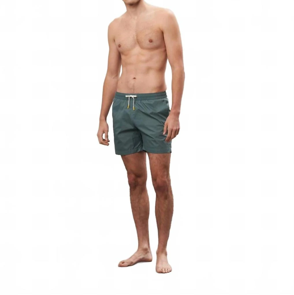 Hartford Nylon Swim Trunks In Jade 3