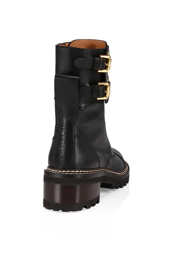 See by Chloé Mallory Leather Combat Boots 3