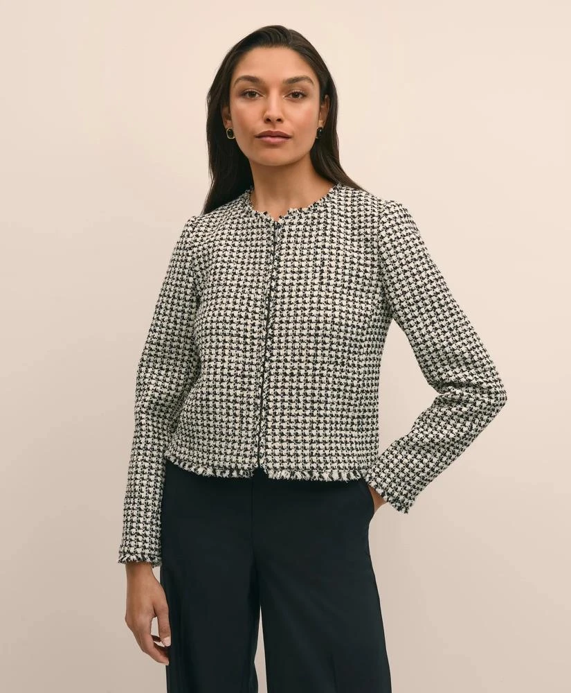 Brooks Brothers Boucle Zip-Front Jacket 3