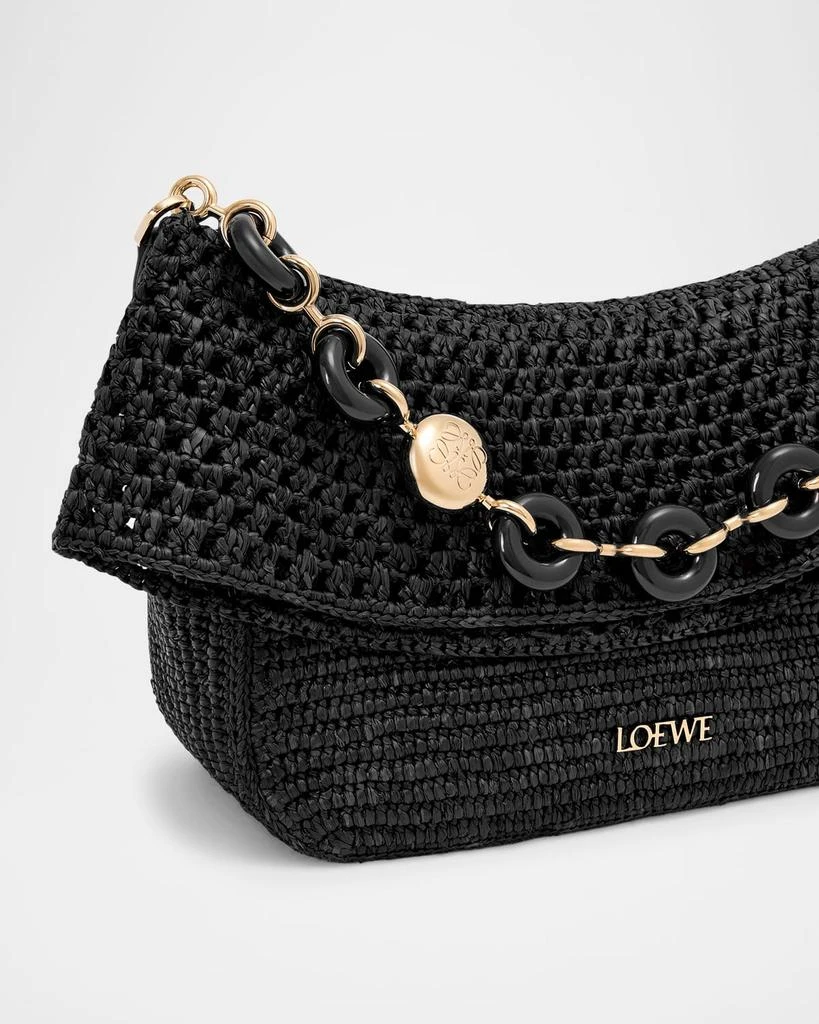 Loewe x Paula’s Ibiza  Ola Small Shoulder Bag in Raffia and Leather 6