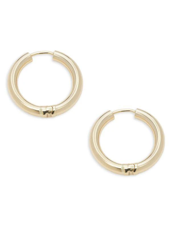 Saks Fifth Avenue 14K Yellow Gold Hoop Earrings 1