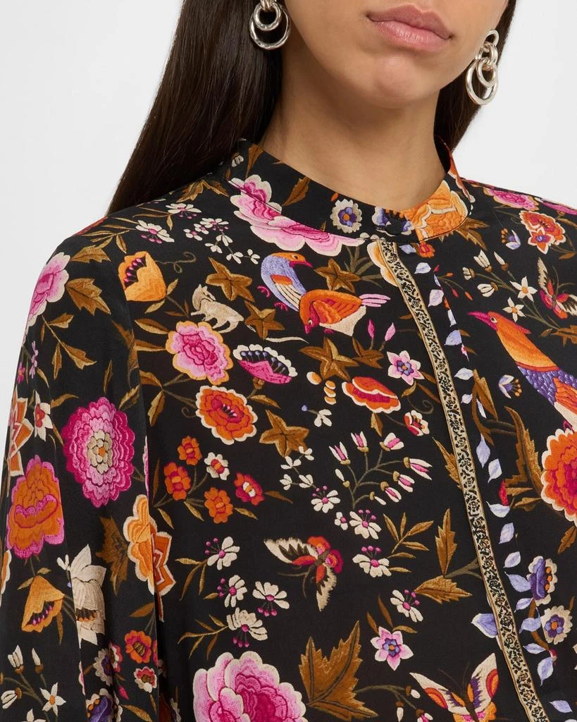 Kobi Halperin Fionna Floral-Print Silk Blouse 5