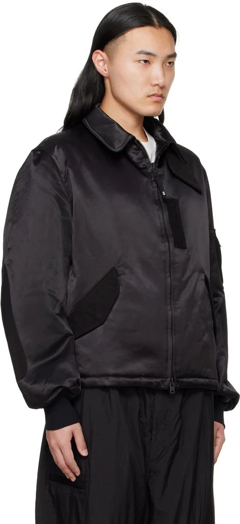 Y-3 Black Nylon Bomber Jacket 2