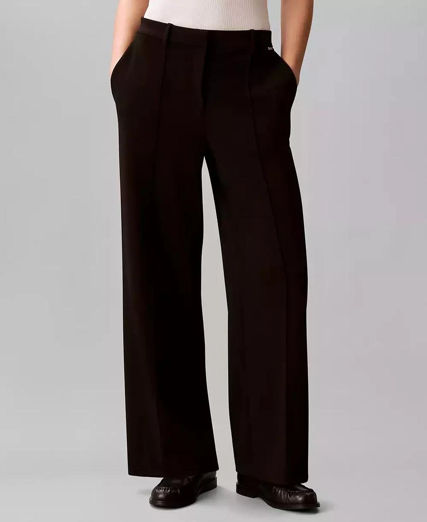 Calvin Klein Women
s High Rise Wide Leg Pants