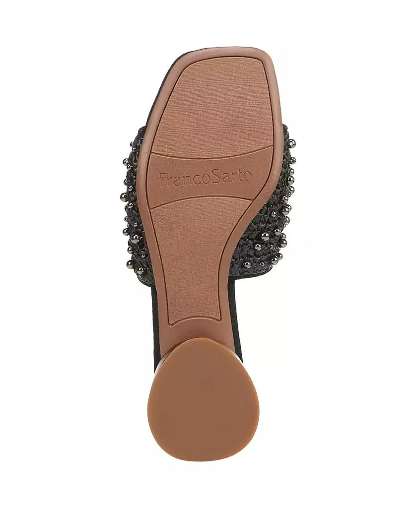 Franco Sarto Women's Loran 3 Stacked Heel Slide Dress Sandals 5