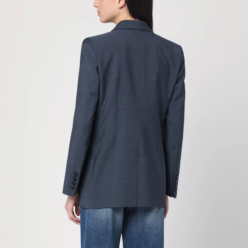 BLAZÉ MILANO Navy blue double-breasted jacket in wool blend 3