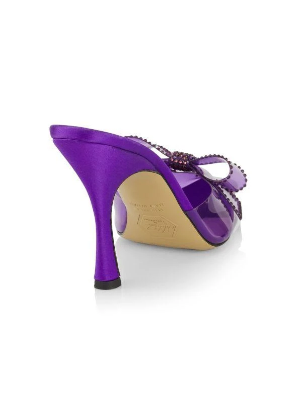 Nalebe Dimante Crystal-Embellished PVC Mules 3