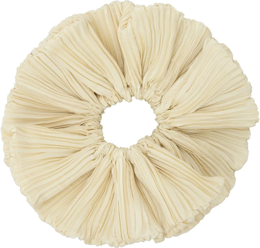 LE17SEPTEMBRE Beige Freya Pleats Scrunchie 2